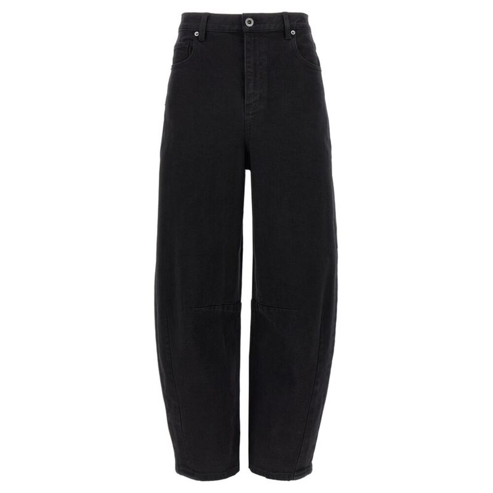 Self-Portrait Black Cotton High-Waisted Women's Jean